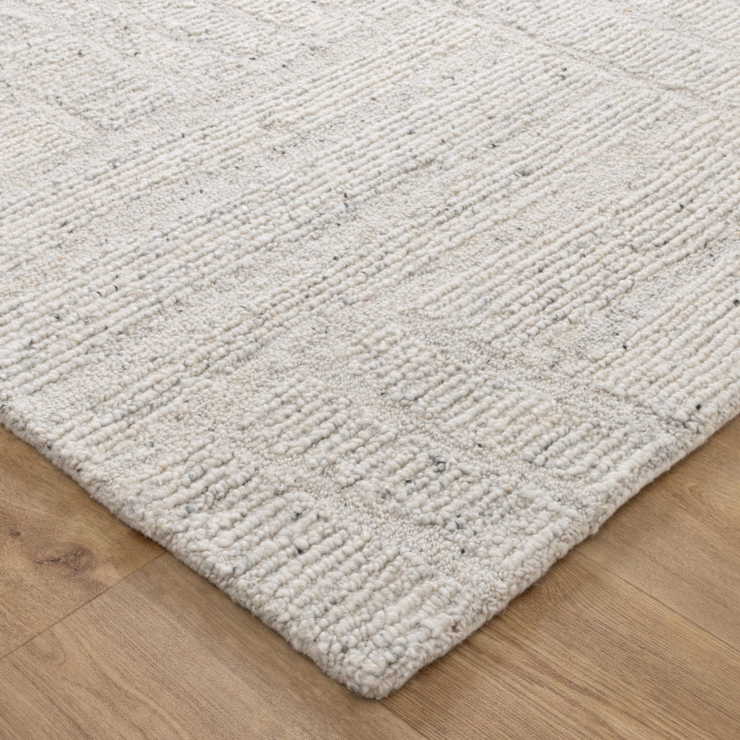 Seren Silver Modern Wool Rug - New Arrival