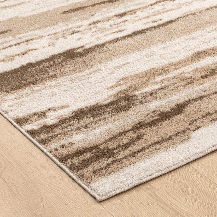 Halo Watercolour Lines Brown Rug (SKY24)