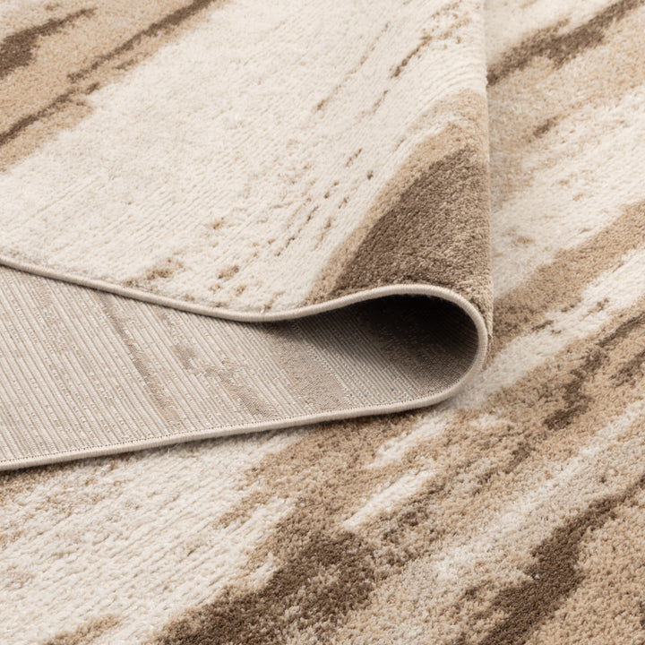 Halo Watercolour Lines Brown Rug (SKY24)
