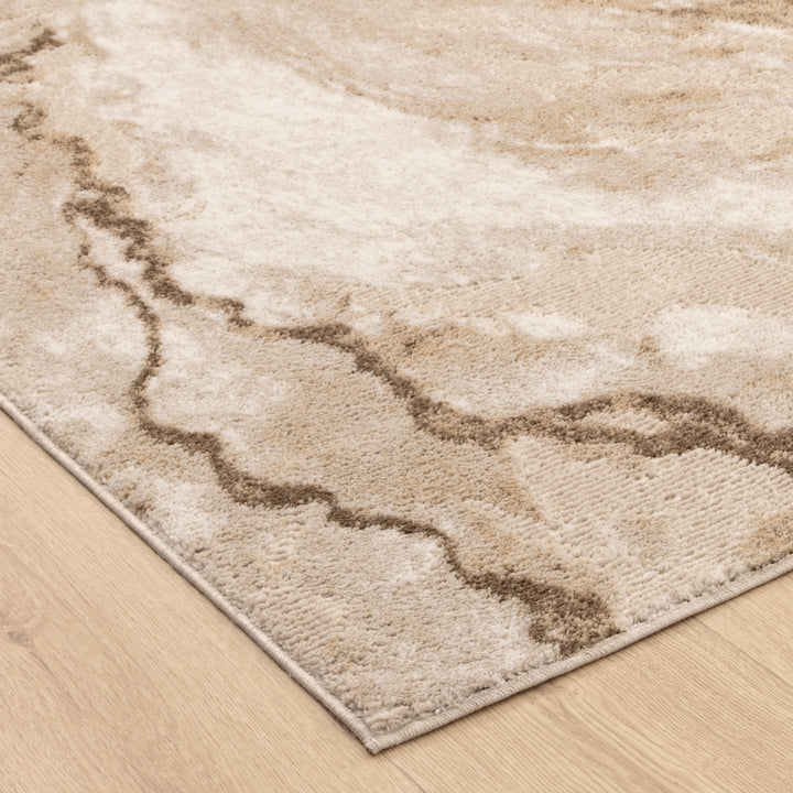 Halo Marble Astract Beige Rug (SKY64)