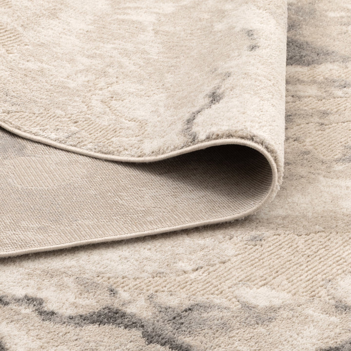 Halo Marble Abstract Grey Rug (SKY68)