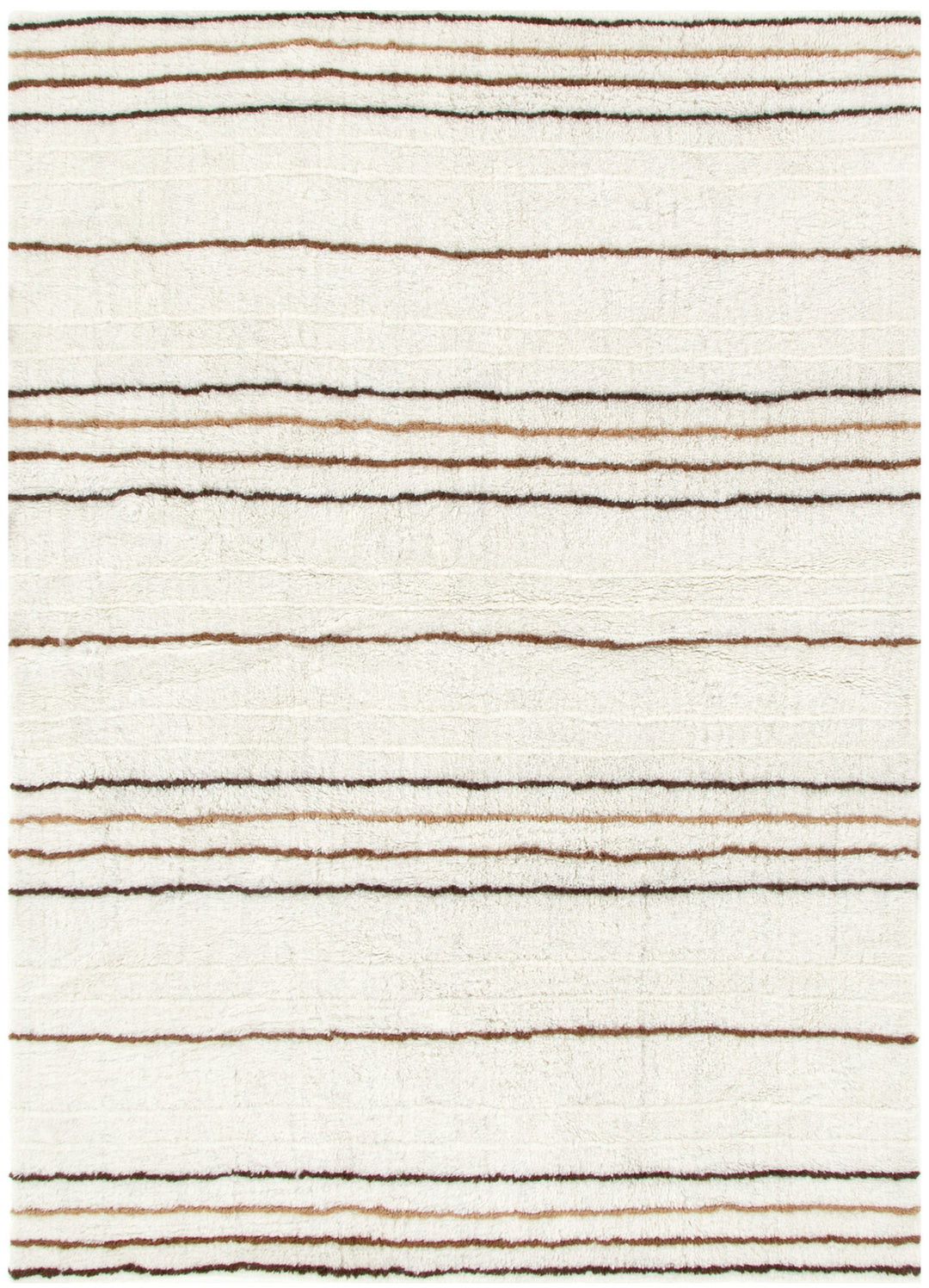 Highlands Beige Stripe Washable Wool Rug - Arriving Soon