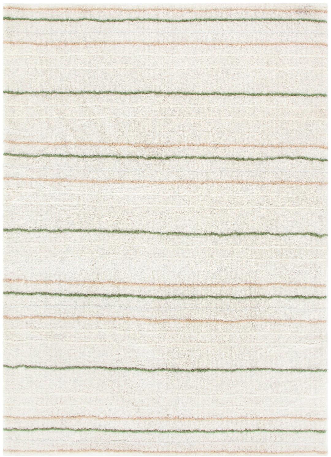 Highlands Olive Stripe Washable Wool Rug - Arriving Soon
