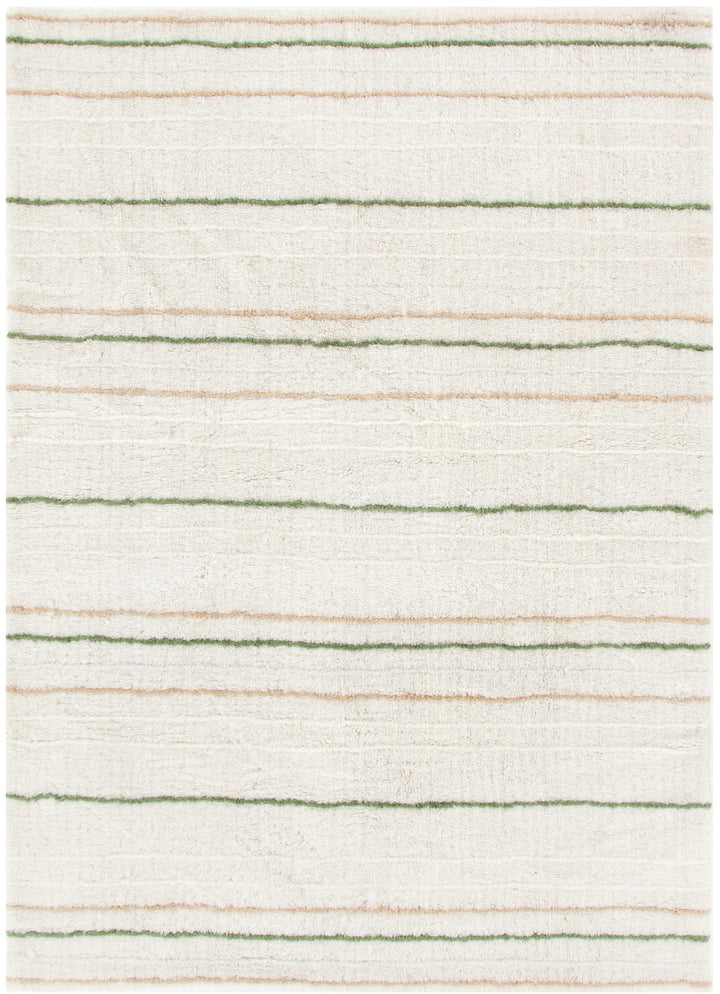 Highlands Olive Stripe Washable Wool Rug - Arriving Soon