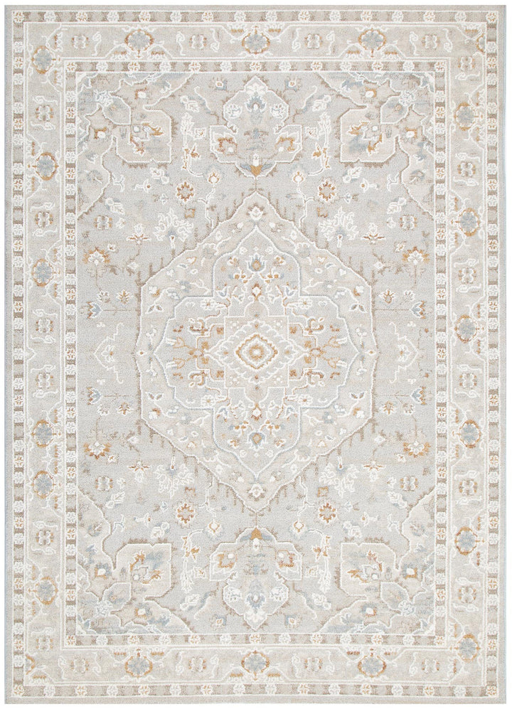 Trend Medallion Beige Multi Transitional Rug - T200