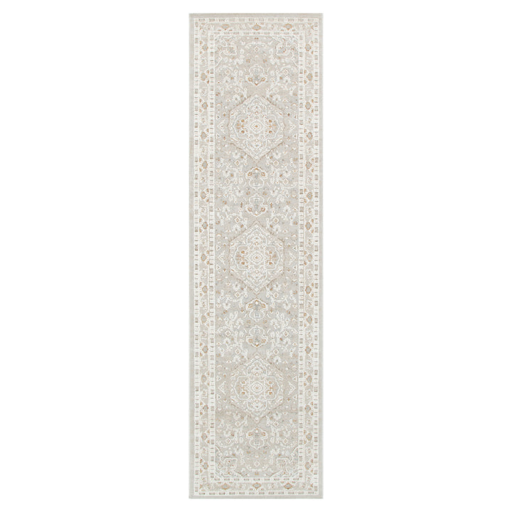 Trend Medallion Beige Multi Transitional Rug - T200