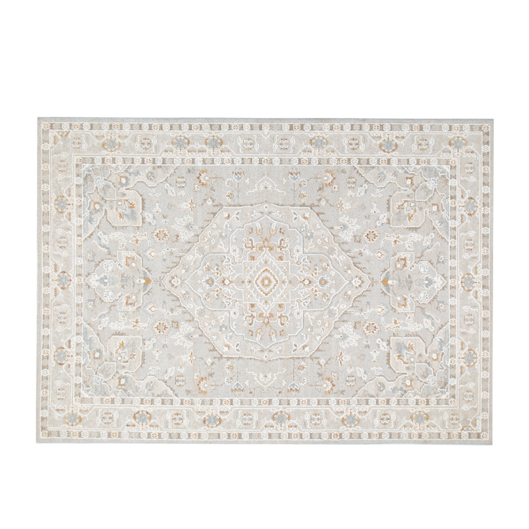 Trend Medallion Beige Multi Transitional Rug - T200
