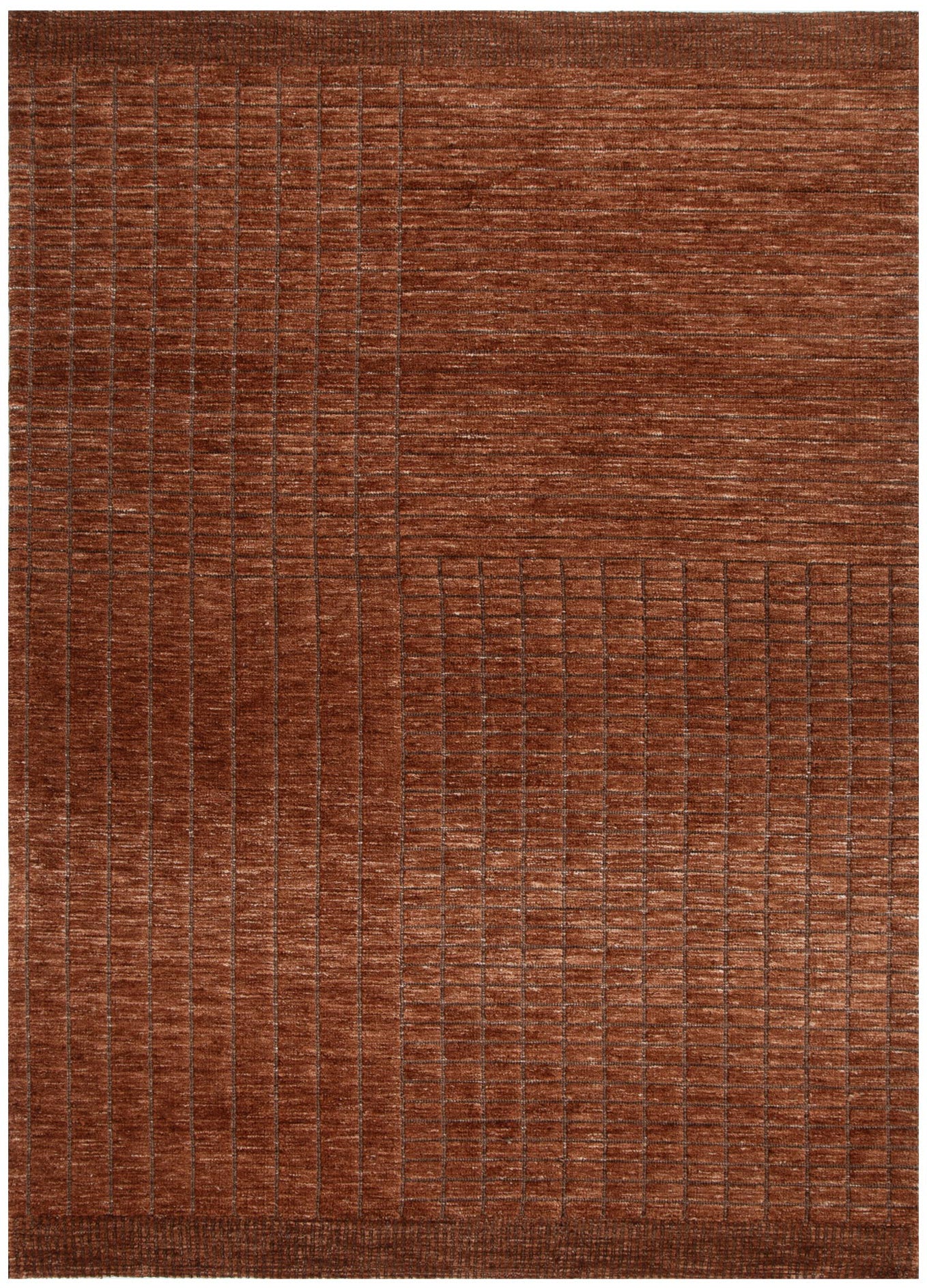 Canyon Terracotta Carved Rug - CANYON01 – Brand Ventures Pty Ltd