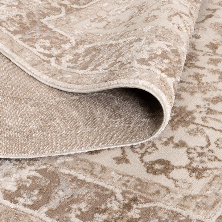 Sierra Oriental Border Beige Rug - New Arrival