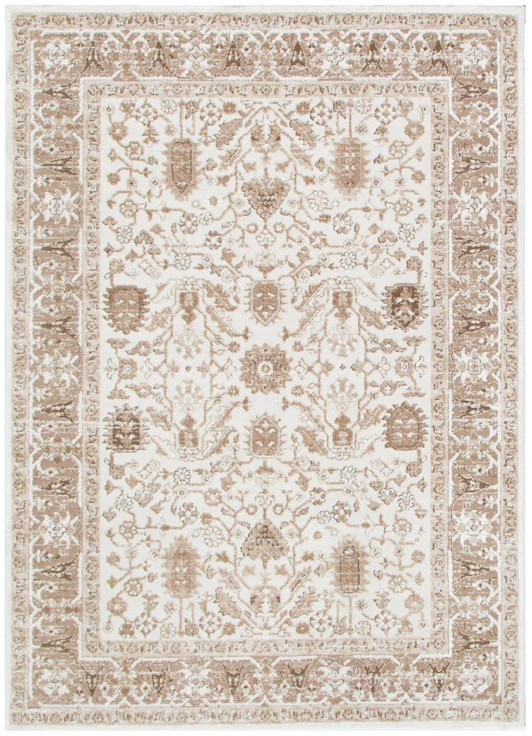 Sierra Oriental Border Brown Rug - New Arrival