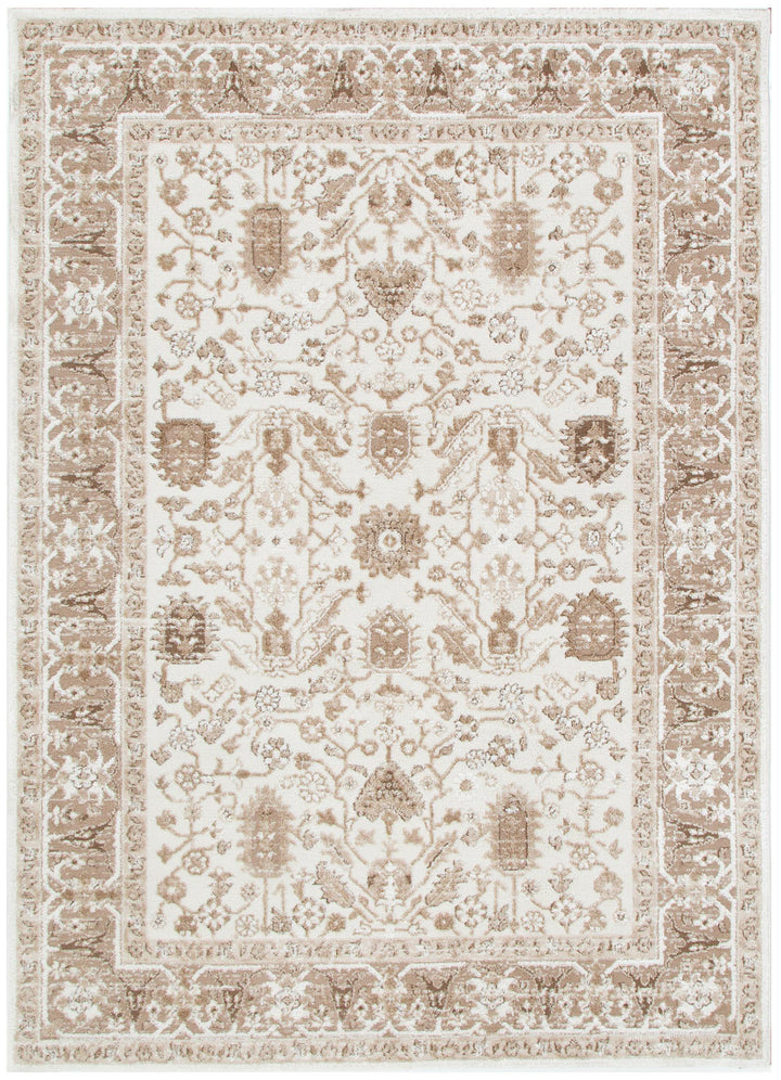 Sierra Oriental Border Brown Rug - New Arrival
