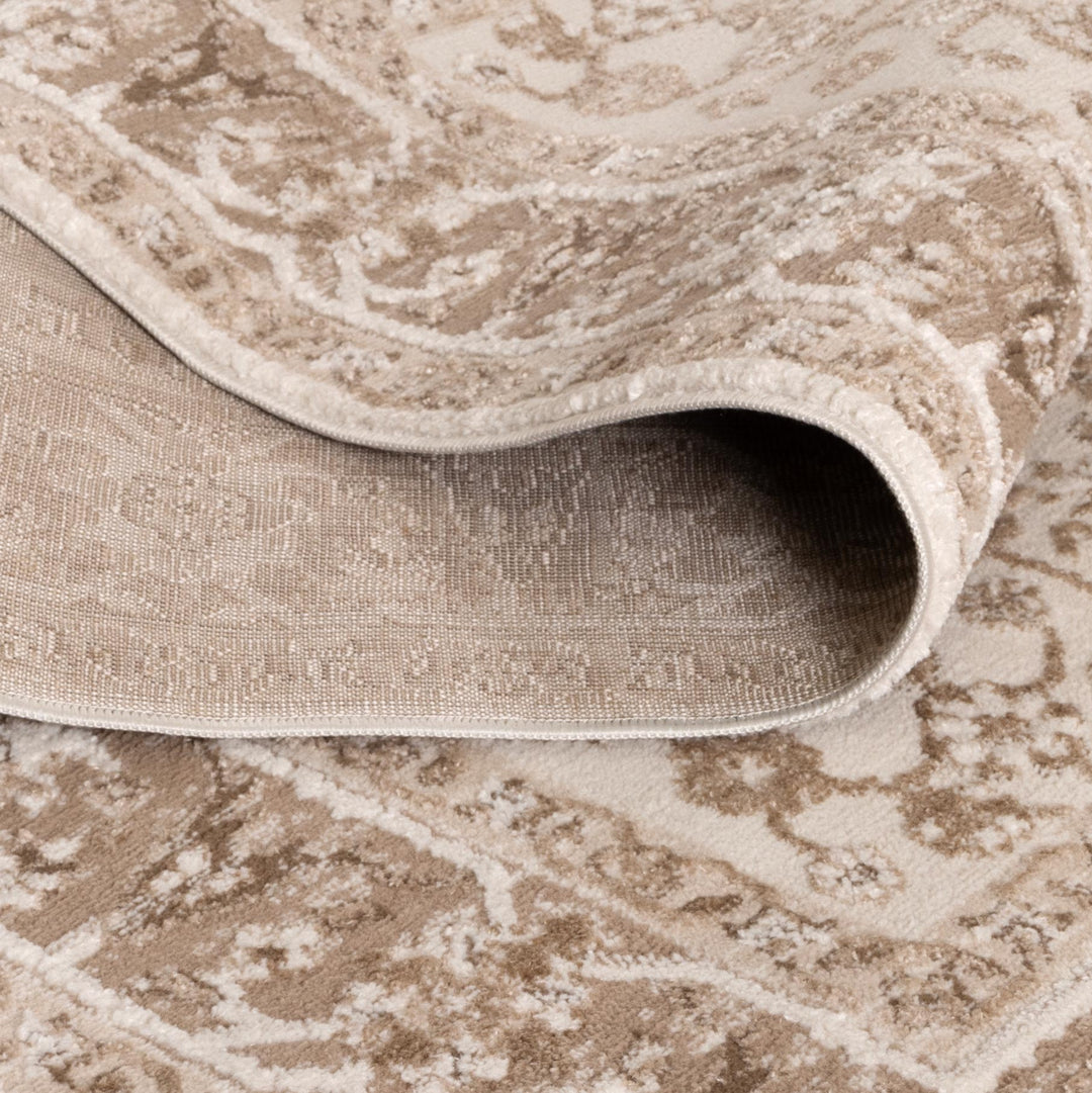 Sierra Oriental Border Brown Rug - New Arrival