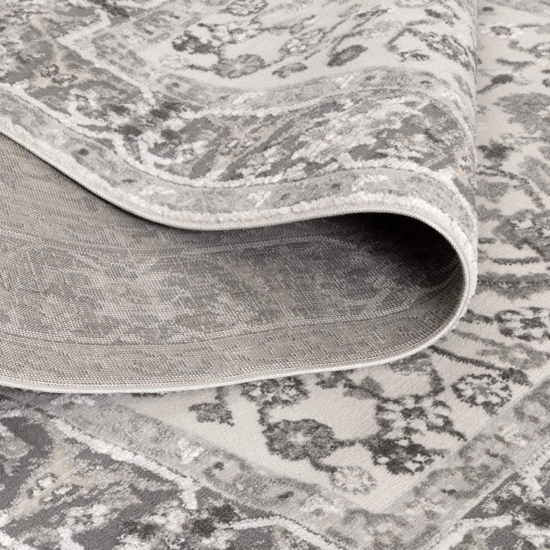 Sierra Oriental Border Grey Rug - New Arrival