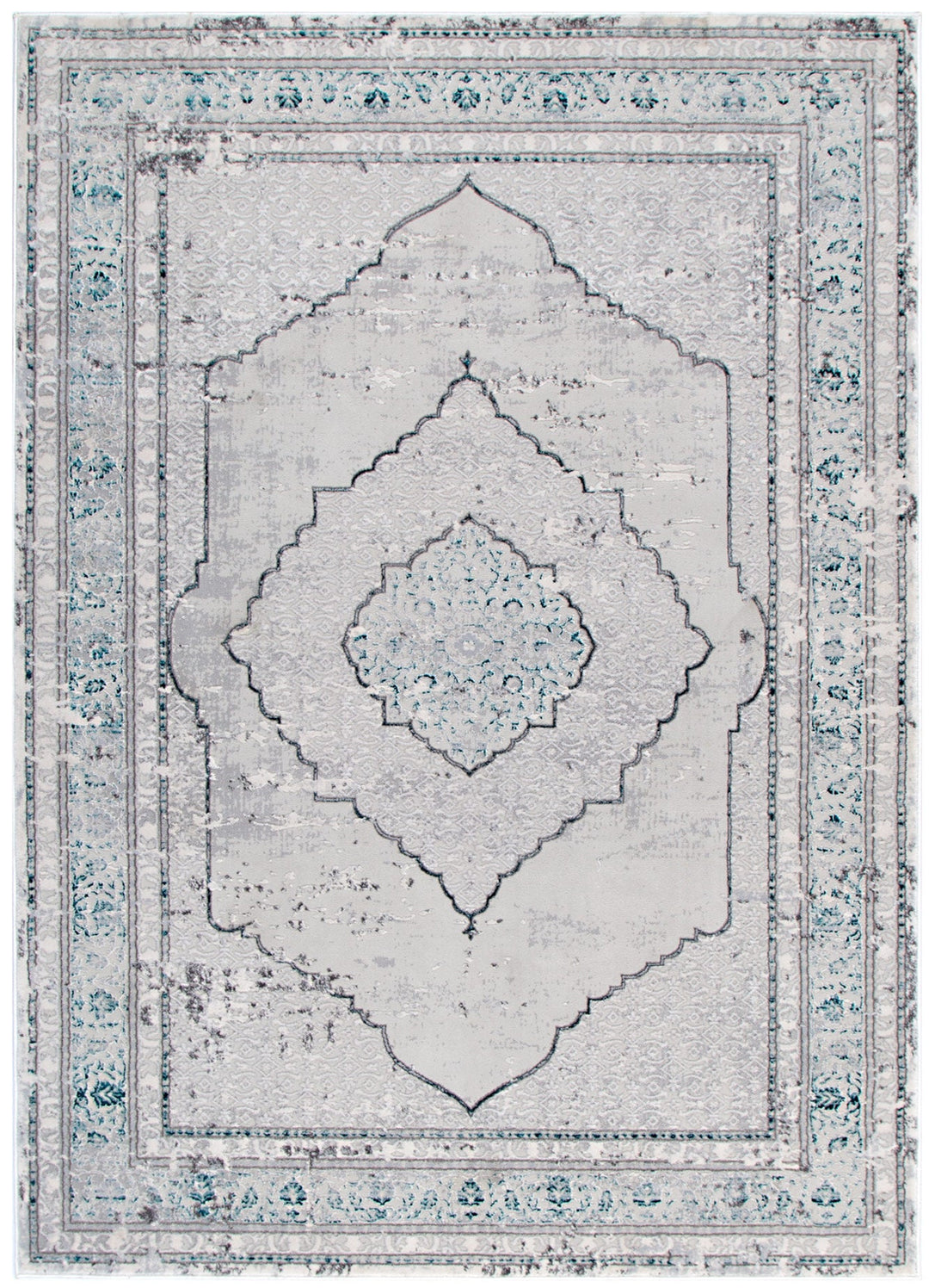Vestige Oriental Grey Blue Rug - V001