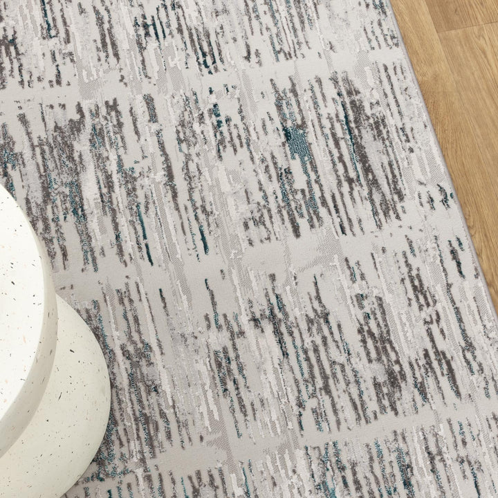 Vestige Abstract Grey Blue Rug - V002