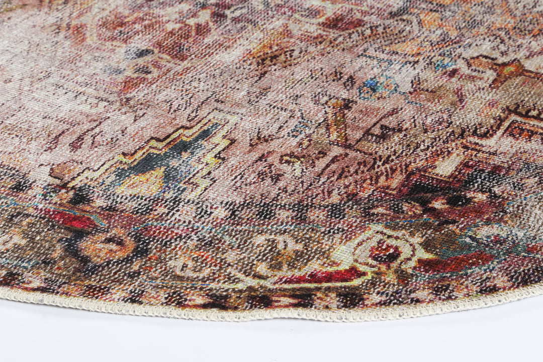 Vintage Crown Ernest Multi Distressed Vintage Rug (2379-01)