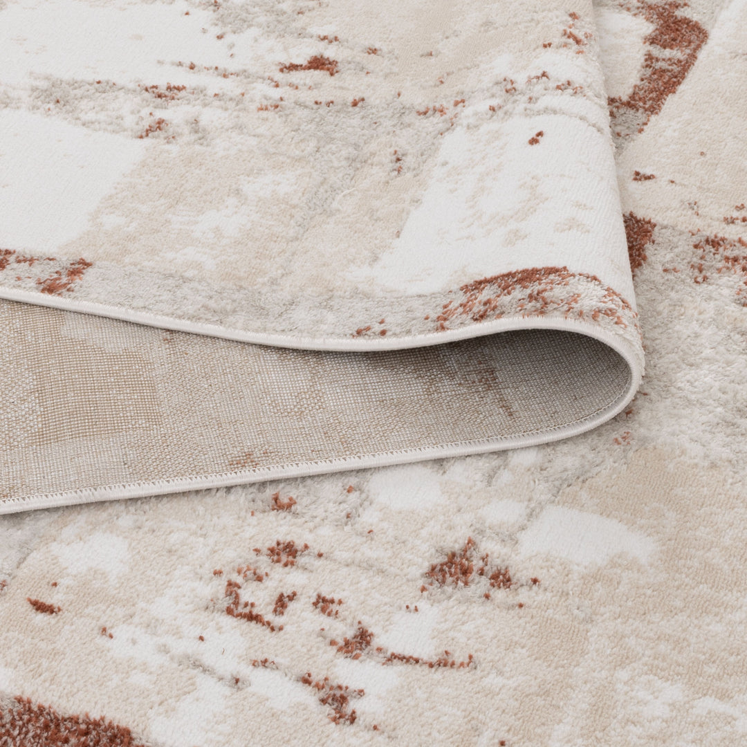 Wellington Abstract Wash Rust Rug - W010 – Brand Ventures Pty Ltd