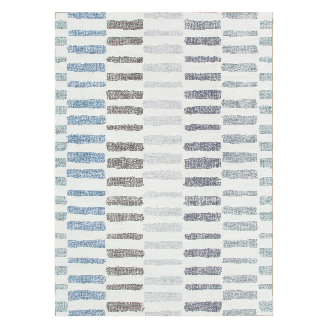Washwell Modern Stripes Machine Washable Rug - WASH003 - New Arrival