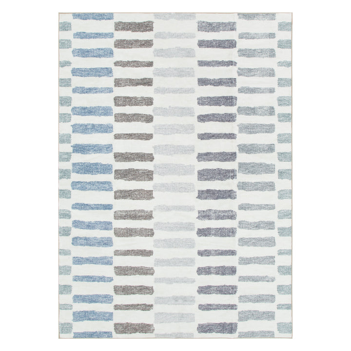 Washwell Modern Stripes Machine Washable Rug - WASH003 - New Arrival