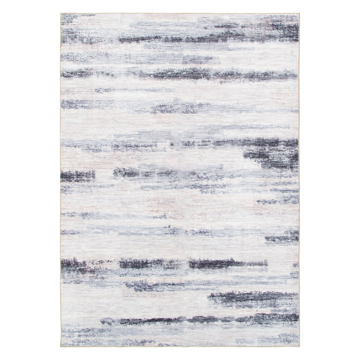 Washwell Blue Multi Abstract Machine Washable Rug - WASH006 - New Arrival