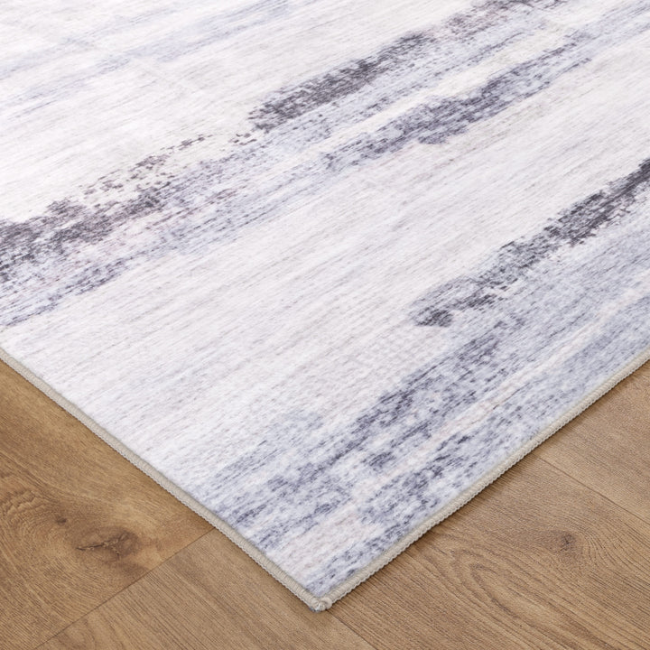 Washwell Blue Multi Abstract Machine Washable Rug - WASH006 - New Arrival