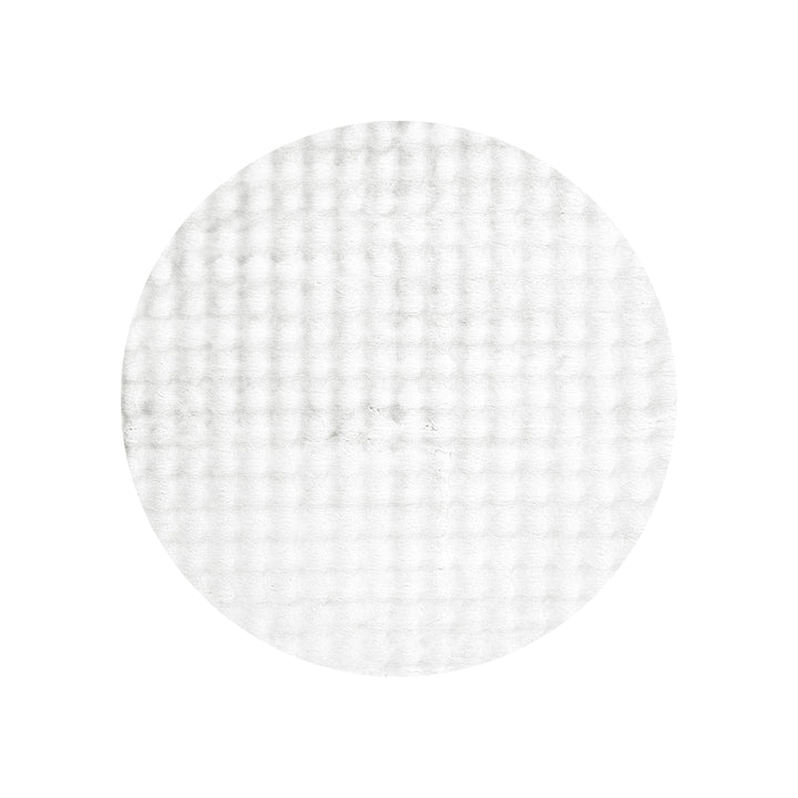 Purity Washable Round Rug White