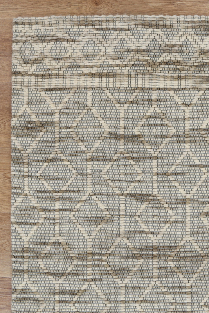 Copacabana Lattice Moss Wool Rug - 2MOSS