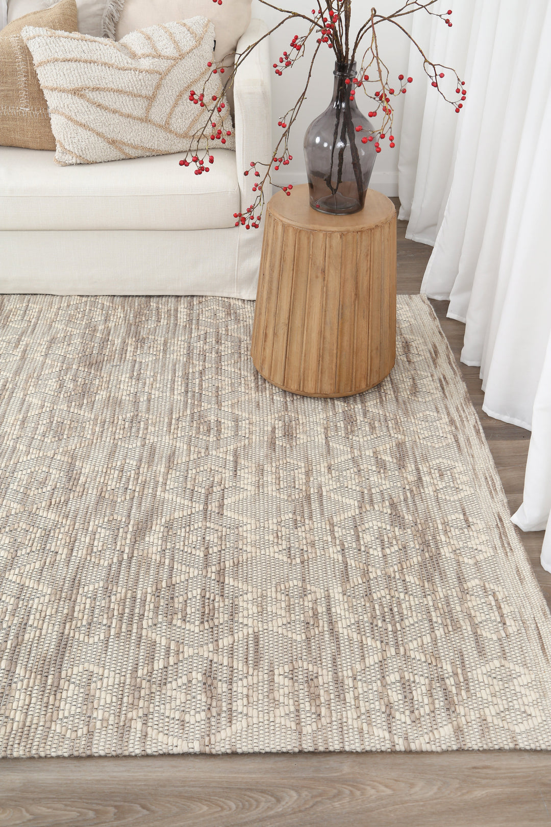 Copacabana Diamond Beige Wool Rug - 03BEIG – Brand Ventures Pty Ltd