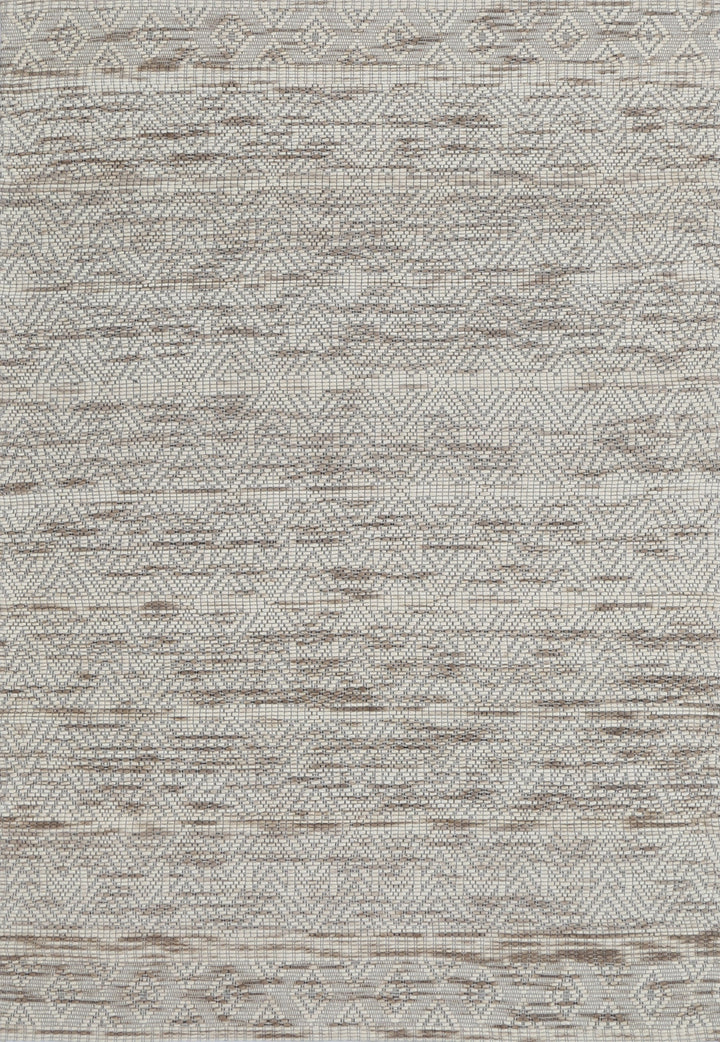 Copacabana Chevron Beige Wool Rug - 4BEIG