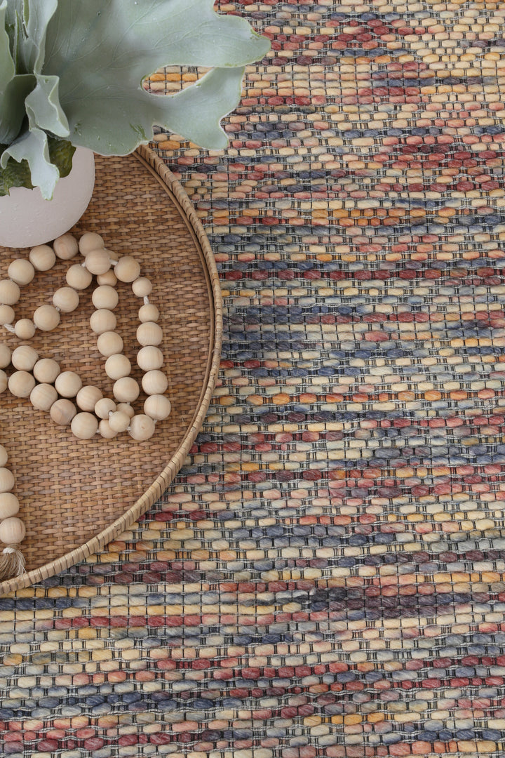 Copacabana Chevron Multi Wool Rug - 4MULT