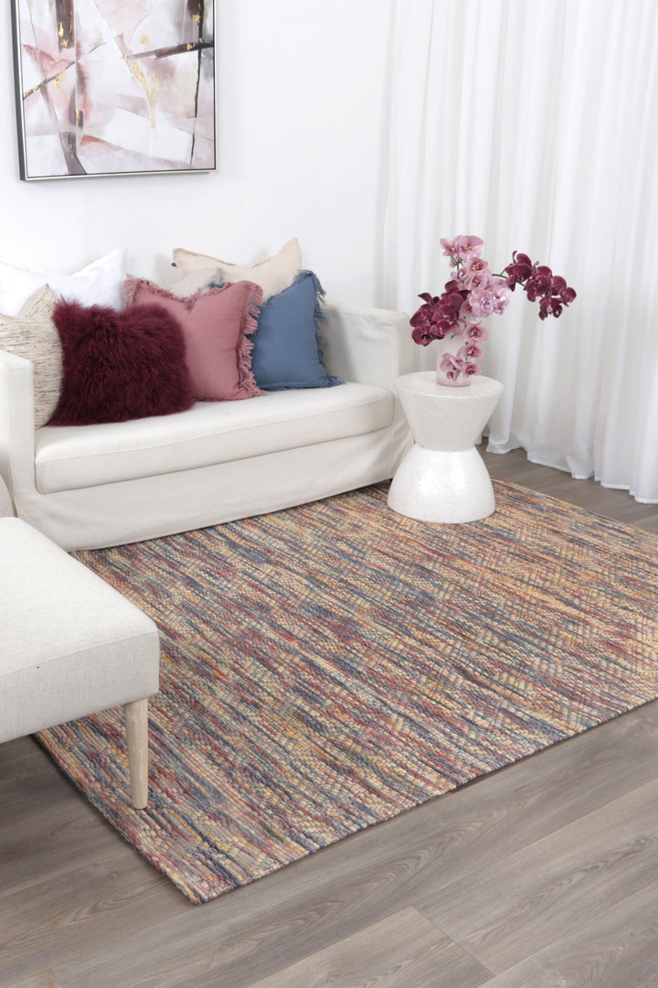 Copacabana Chevron Multi Wool Rug - 4MULT