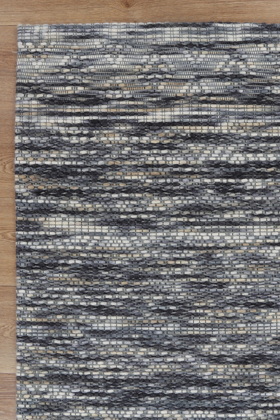 Copacabana Chevron Stone Wool Rug - 4STON