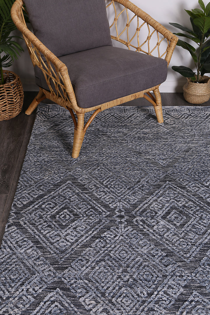 Amritsar Glenfalls Denim Tribal Rug - GLENDENI