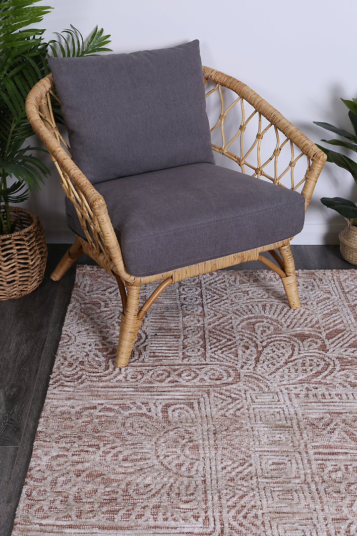 Amritsar Newburg Rust Tribal Rug - NEWBRUST