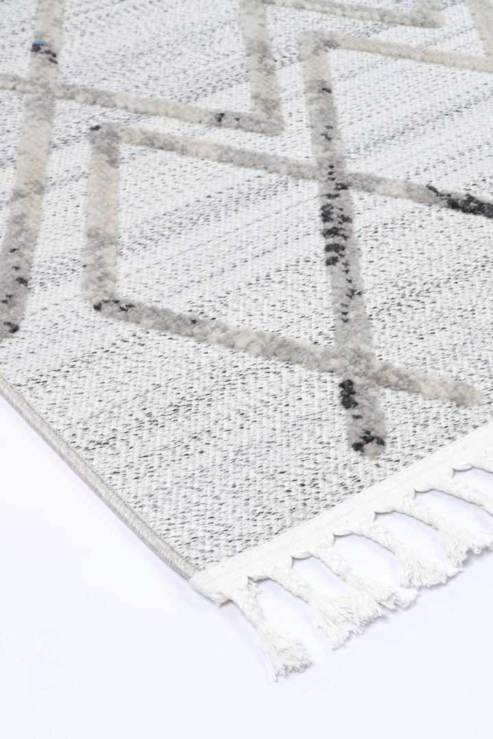 Ares Dorian Geometric Cream and Taupe Rug - 02