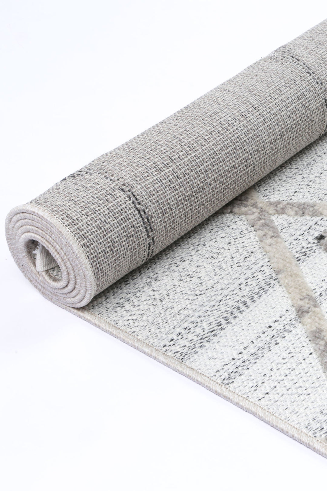 Ares Dorian Geometric Cream and Taupe Rug - 02