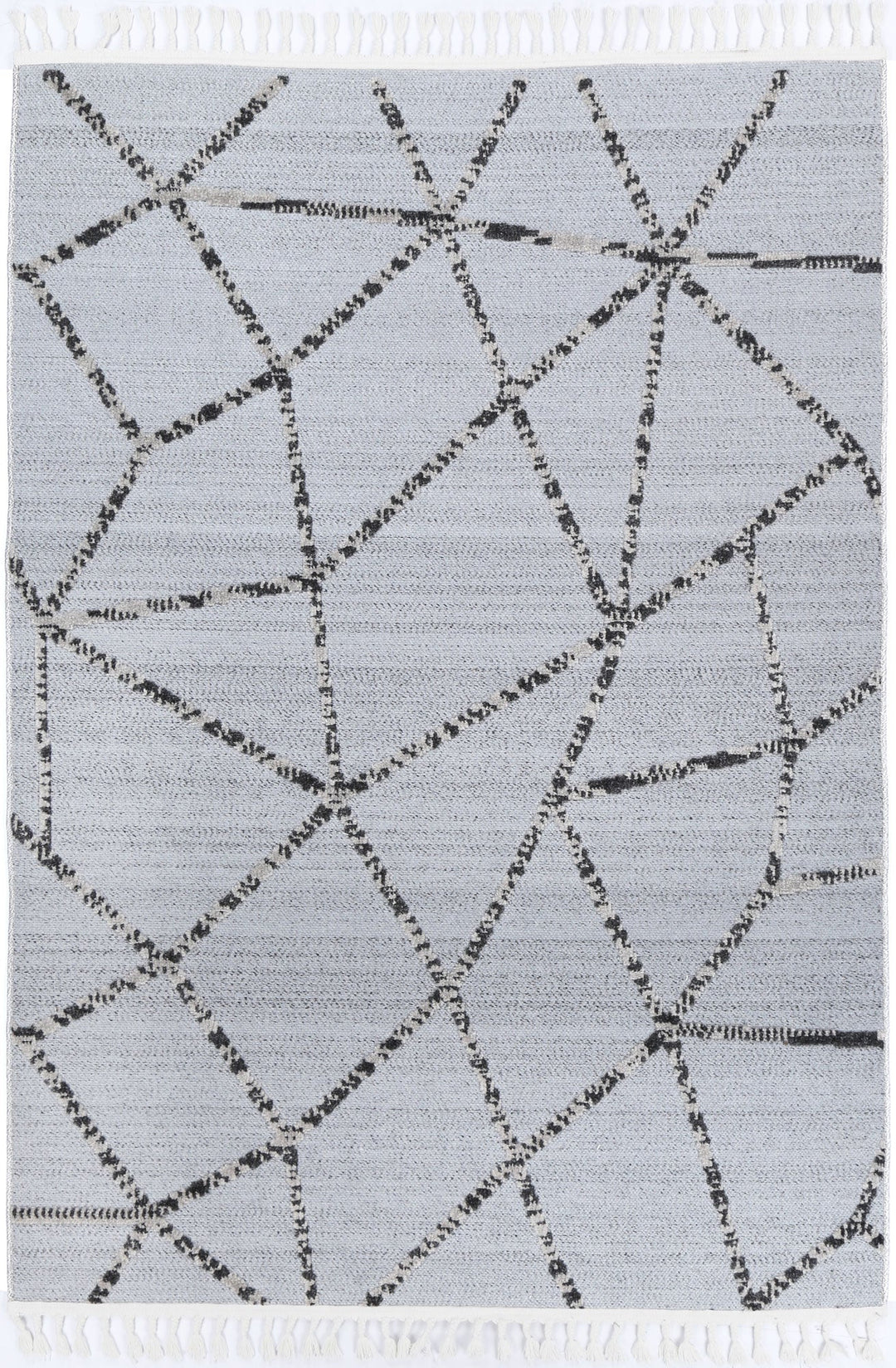 Ares Sparta Geomteric Grey and Ash Rug - 06