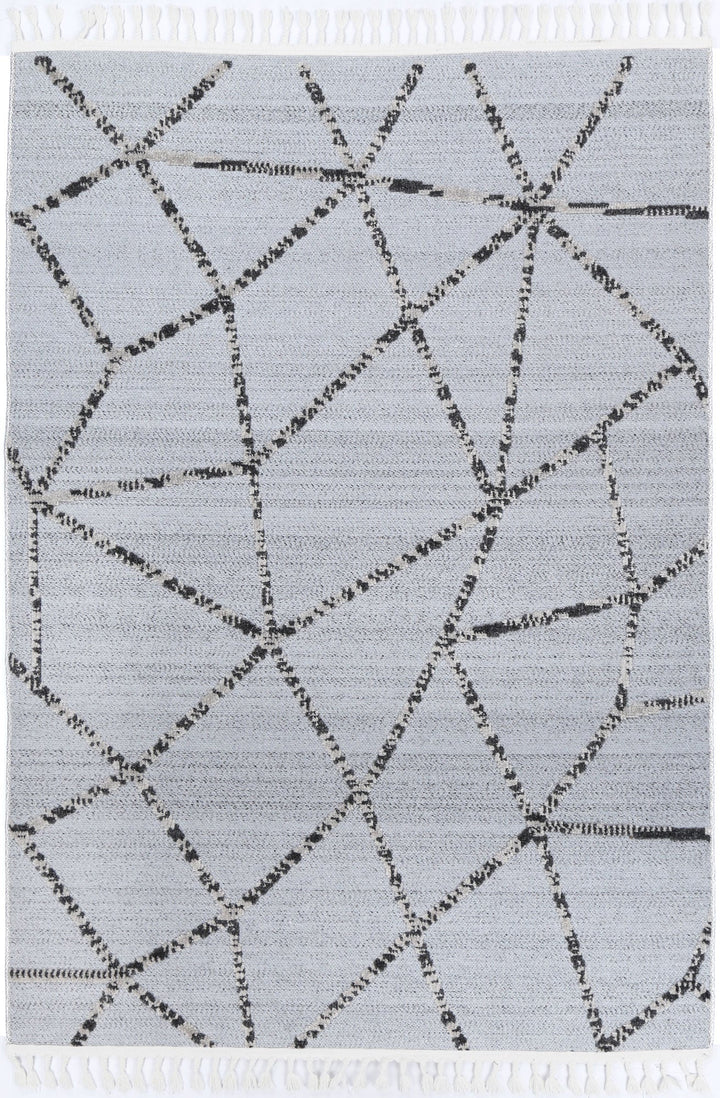 Ares Sparta Geomteric Grey and Ash Rug - 06