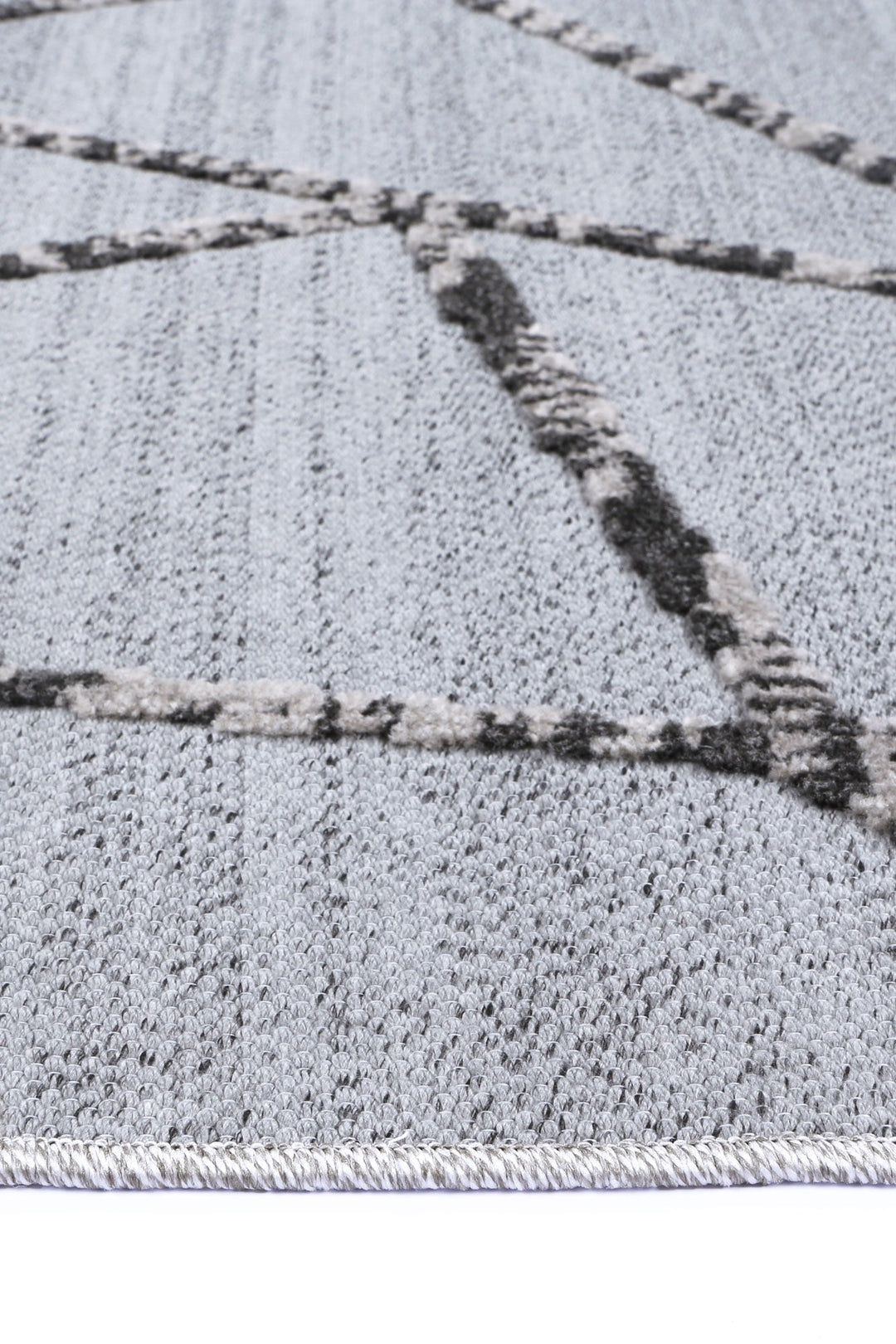 Ares Sparta Geomteric Grey and Ash Rug - 06