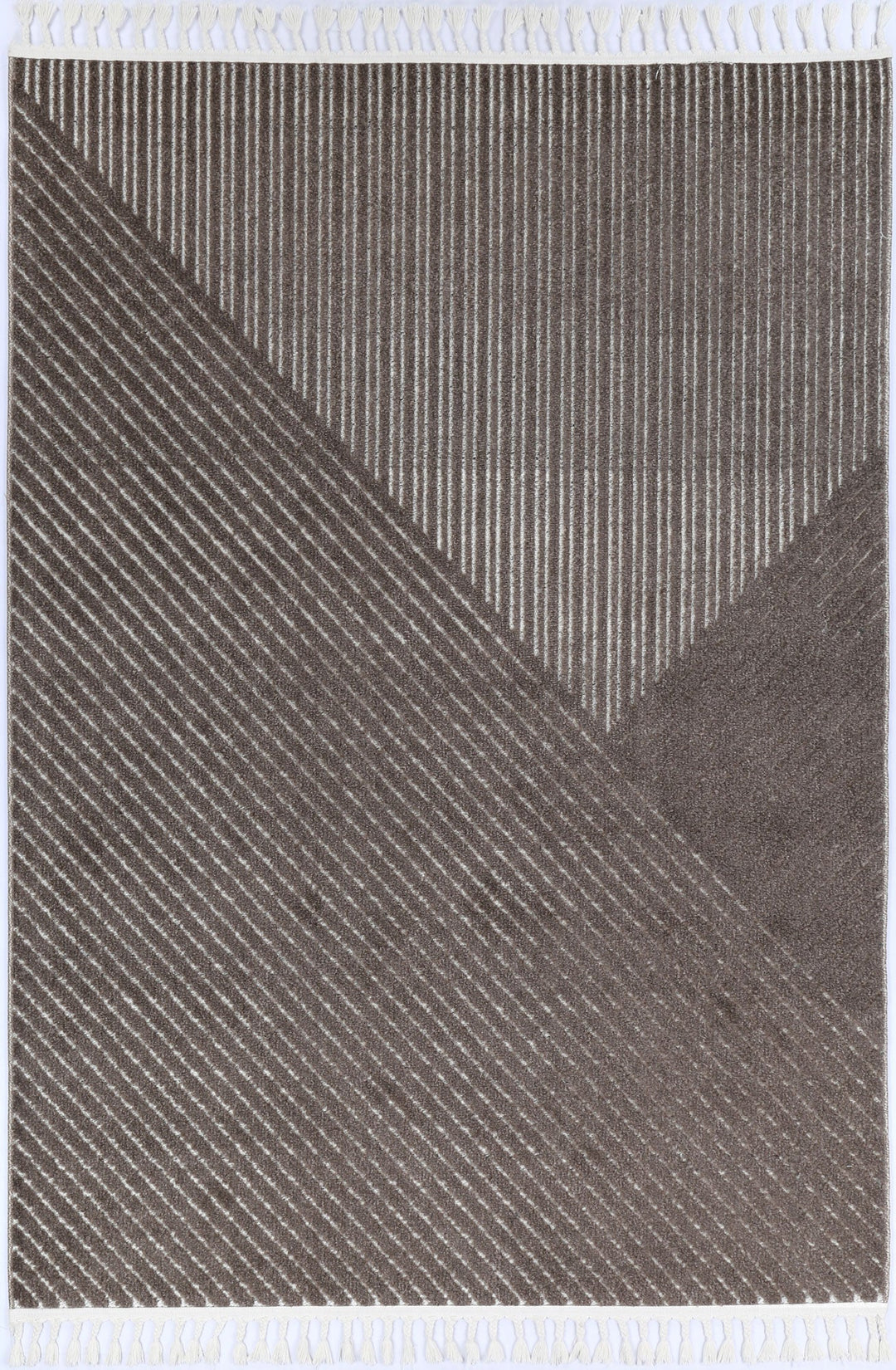 Ares Thasos Overlay Taupe Rug - 11