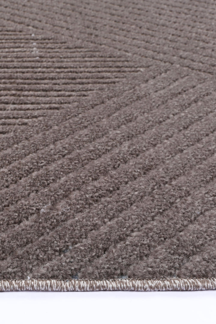 Ares Thasos Overlay Taupe Rug - 11