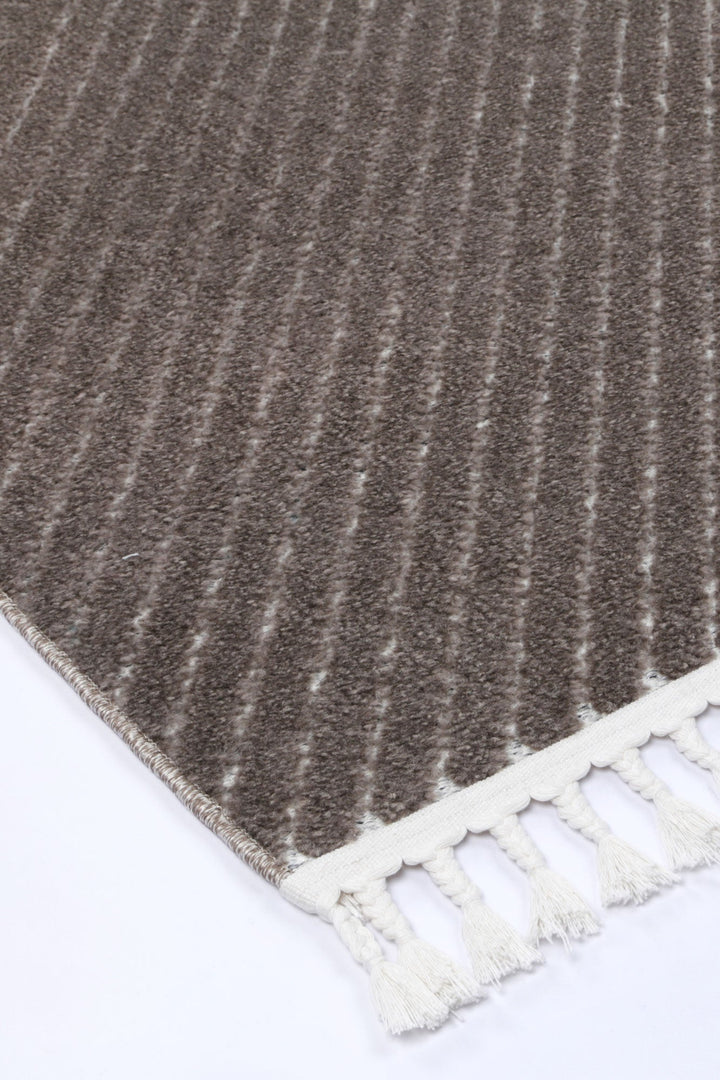 Ares Thasos Overlay Taupe Rug - 11