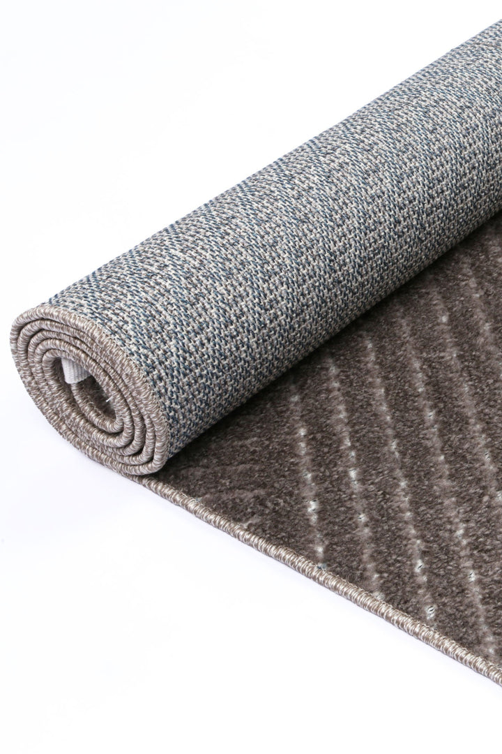 Ares Thasos Overlay Taupe Rug - 11