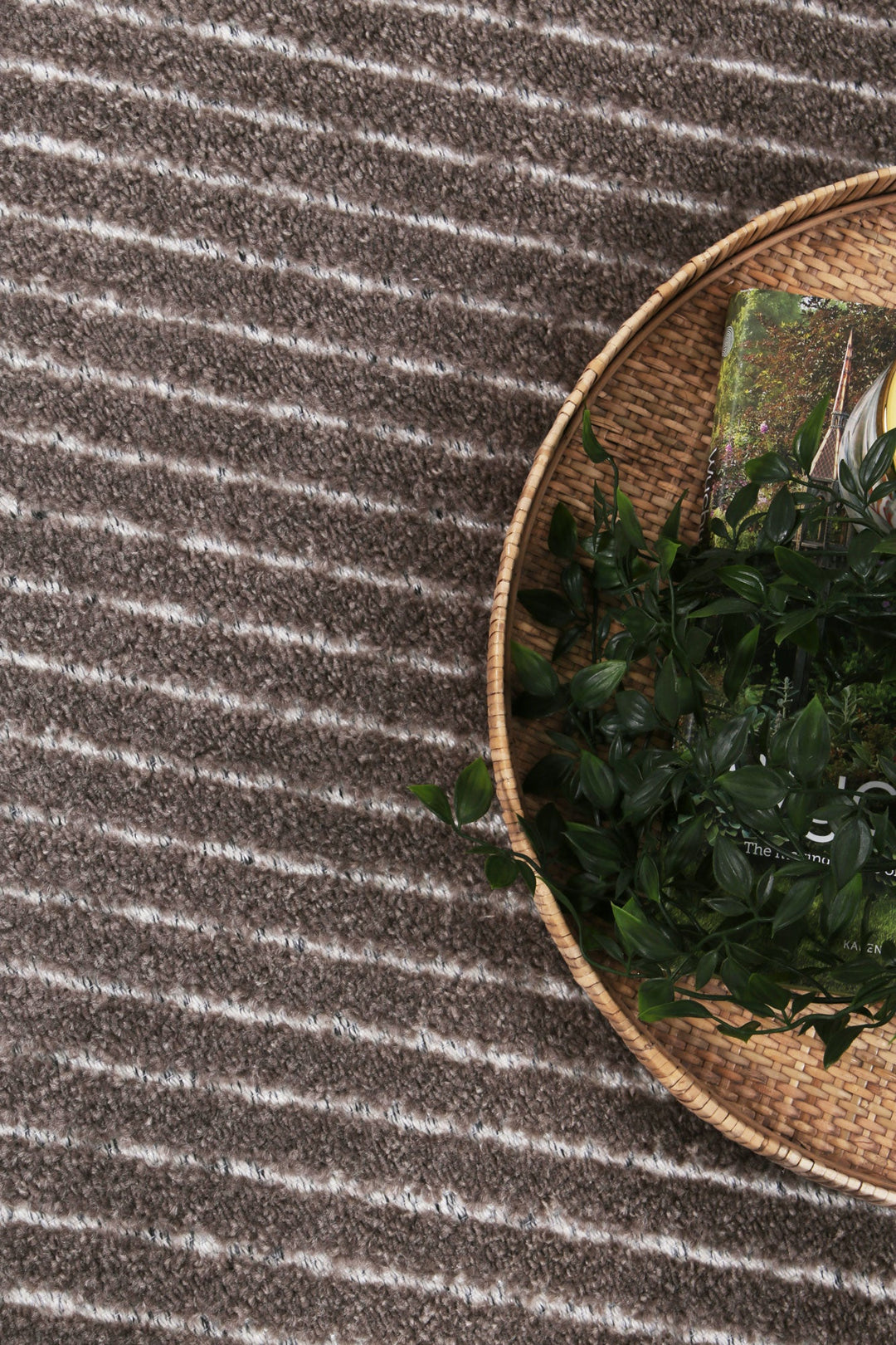 Ares Thasos Overlay Taupe Rug - 11