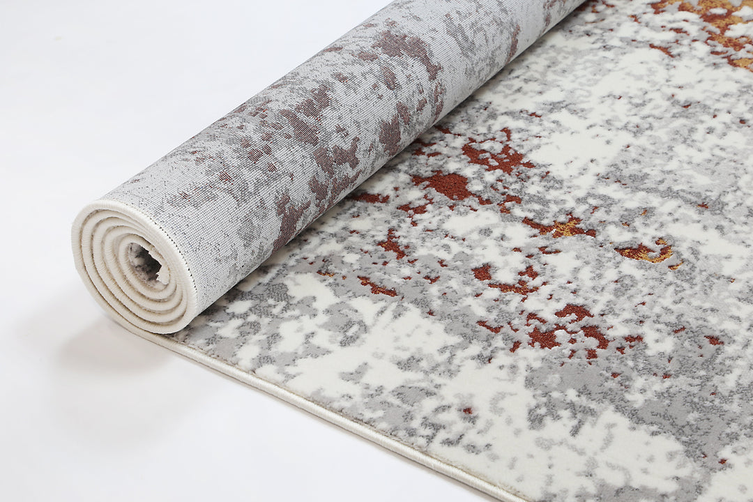 Bohemian Paradise One Modern Grey Terracotta Rug - 01GTER