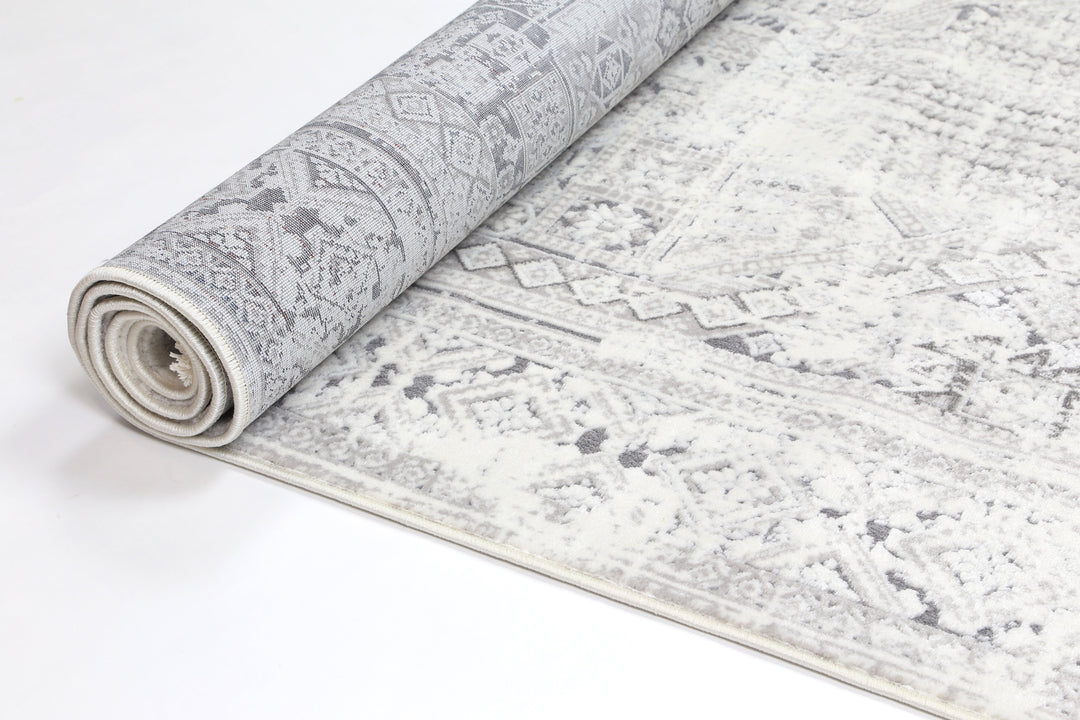 Bohemian Paradise Panel Grey Rug - 03GREY