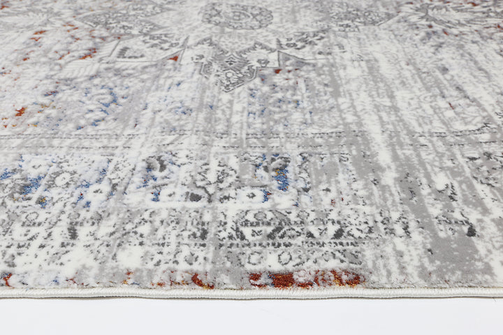 Bohemian Paradise Medalion Grey Multi Rug - 06GMUL