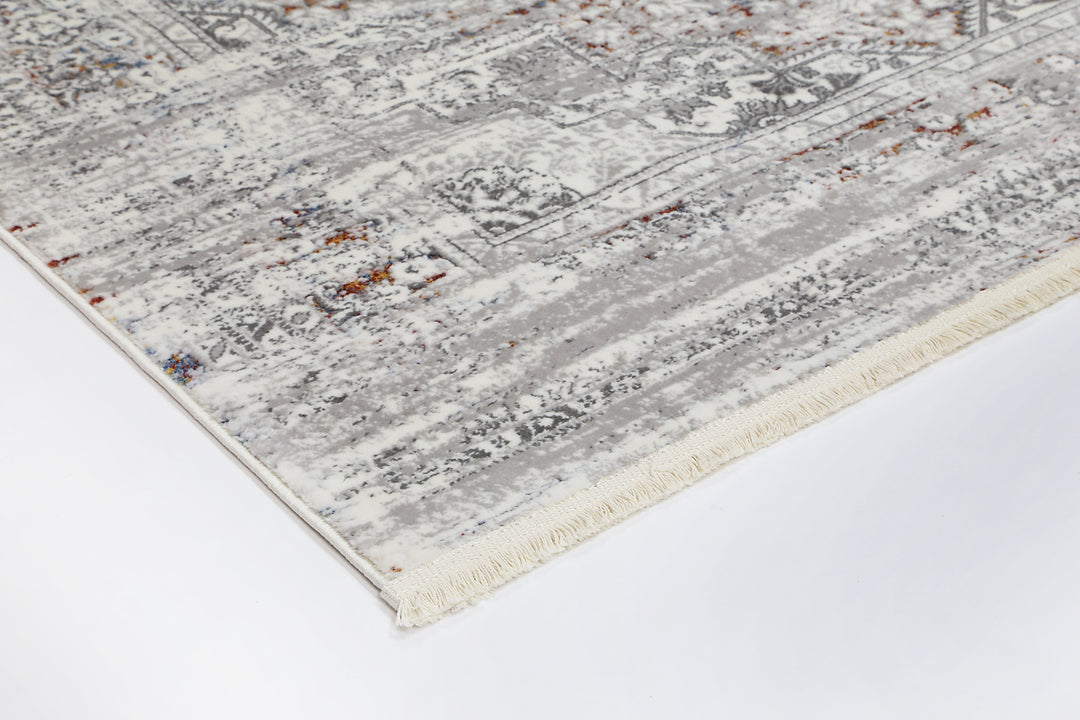 Bohemian Paradise Medalion Grey Multi Rug - 06GMUL