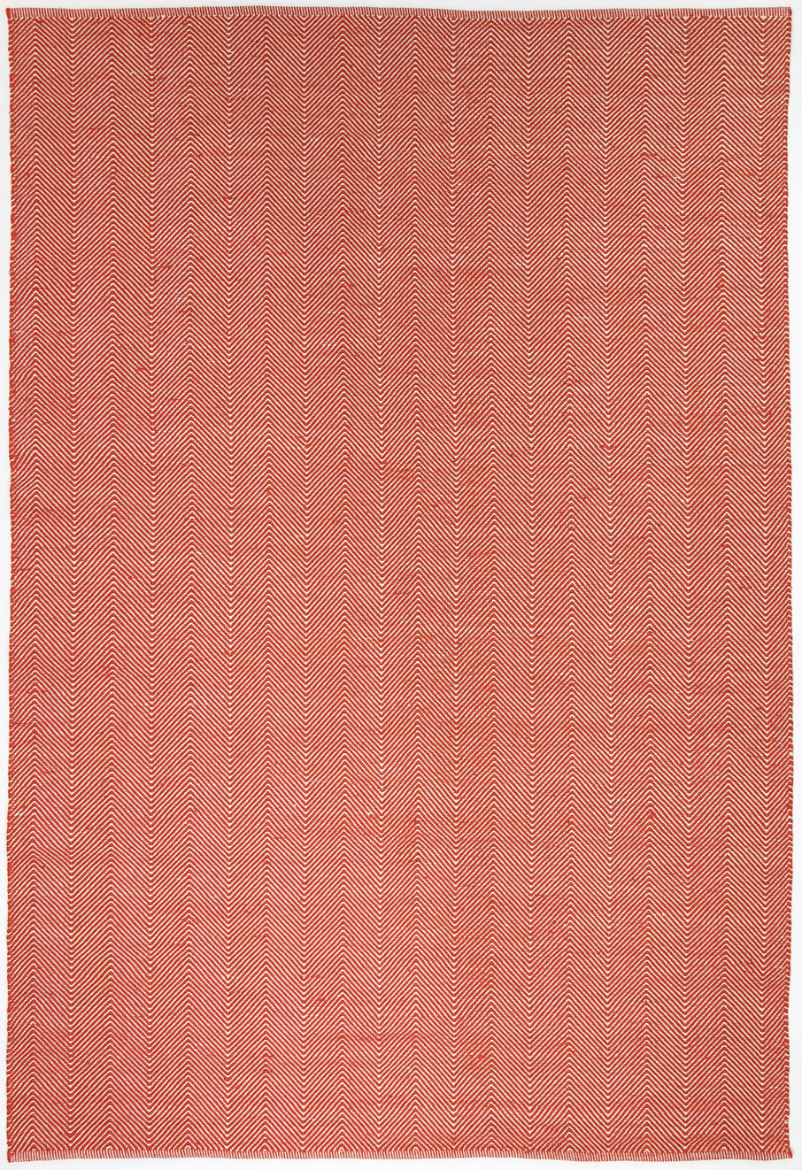 Bondi Chevron Tamarind and White Wool Blend Rug