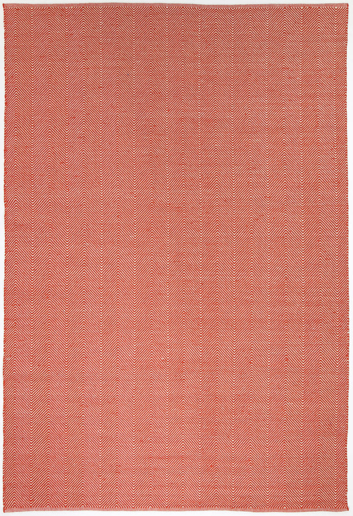 Bondi Chevron Tamarind and White Wool Blend Rug